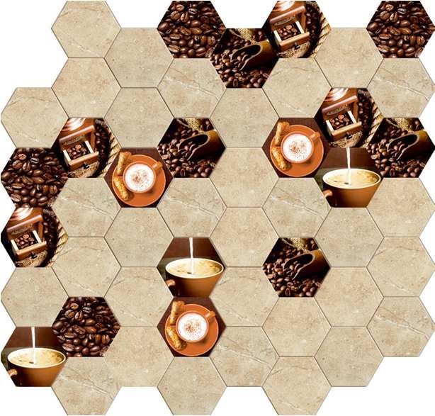 REVESTIMIENTO 15X17 DECORADO HEXAGONAL DCER-170 LISO (SURTIDO VARIADO) - DVI